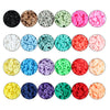 4800Pcs 24 Colors Clay Beads Loose Spacer Disc Beads for DIY Jewelry Finding