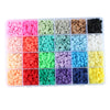 4800Pcs 24 Colors Clay Beads Loose Spacer Disc Beads for DIY Jewelry Finding