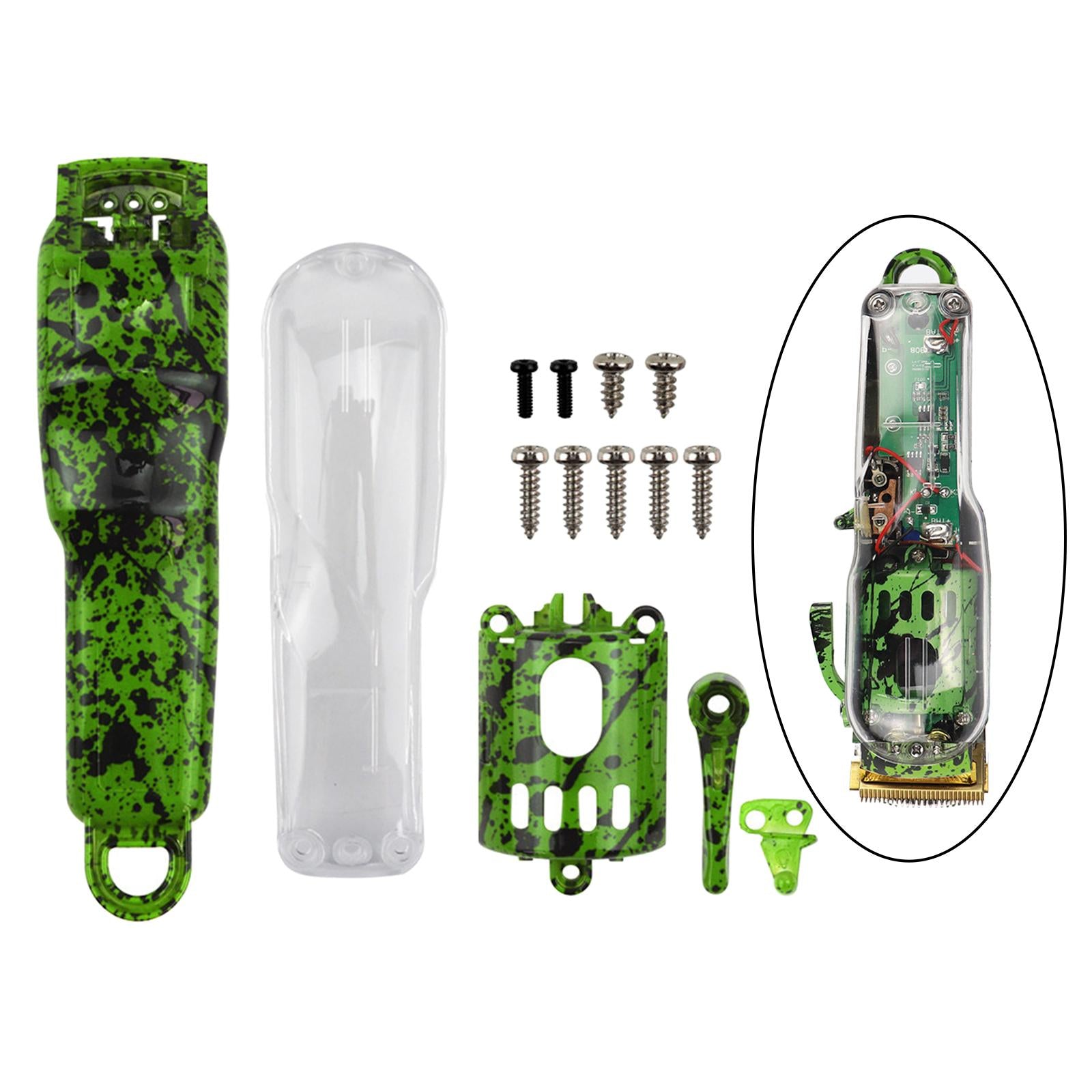 Camouflage DIY Full Housing Combo Hair Clipper for Wahl 8148 8591 Green