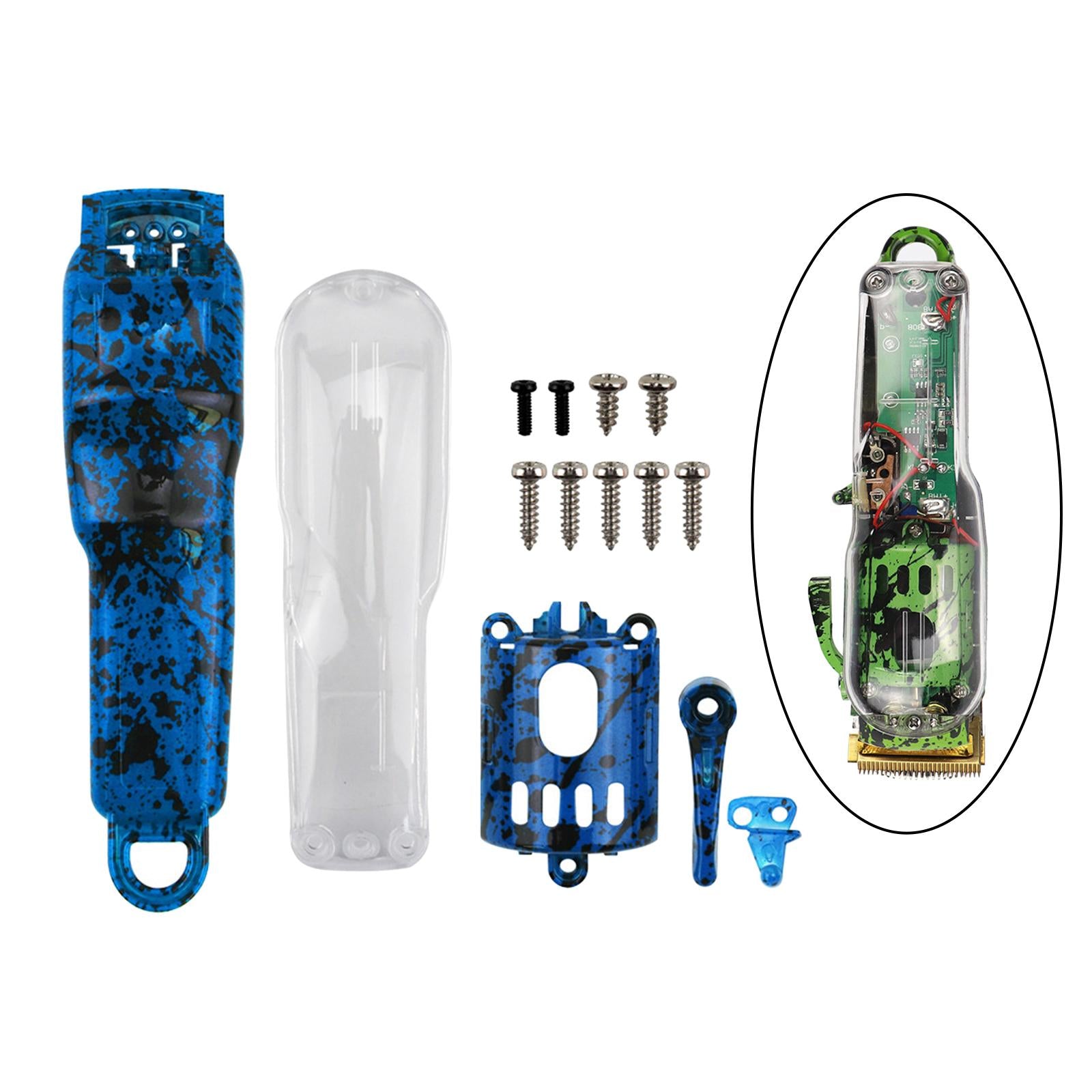 Camouflage DIY Full Housing Combo Hair Clipper for Wahl 8148 8591 Blue