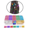 170Pcs Dreadlock Hair Beads Cuff Hair Styling Braid Rings Clip DIY Jewelry