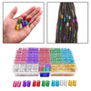 170Pcs Dreadlock Hair Beads Cuff Hair Styling Braid Rings Clip DIY Jewelry