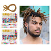 238Pcs Dreadlock Braid Cuffs Beads Rings Hair Decoration Box Package