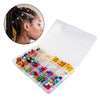 238Pcs Dreadlock Braid Cuffs Beads Rings Hair Decoration Box Package