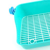 Rabbit Toilet Box Tray Small Pet Potty Trainer Guinea Pig Poop Tray Green