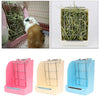 Small Animal Hanging Hay Rack Rabbit Feeder Stand for Herbivore White