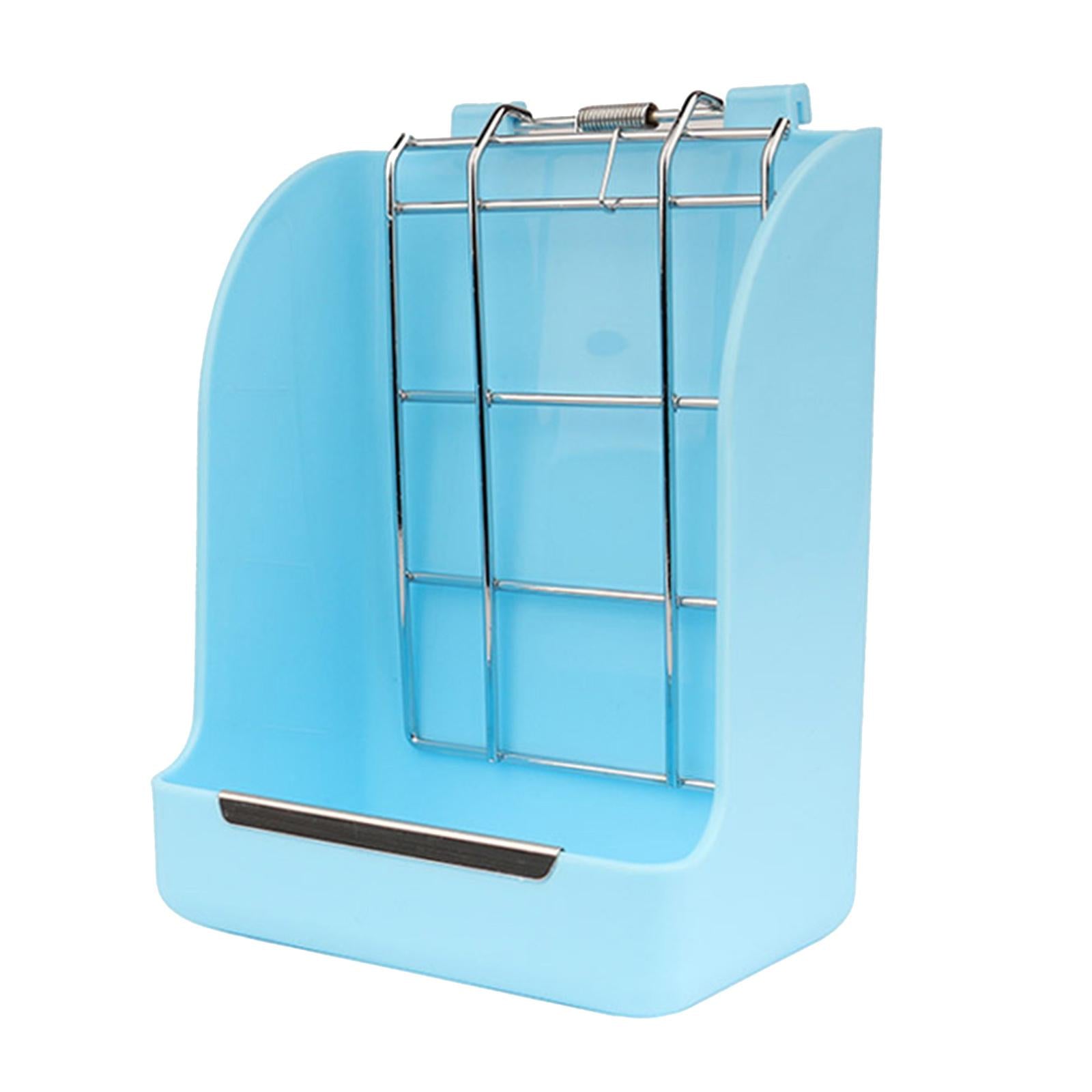 Small Animal Hanging Hay Rack Rabbit Feeder Stand for Herbivore Blue