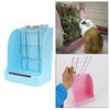 Small Animal Hanging Hay Rack Rabbit Feeder Stand for Herbivore Blue