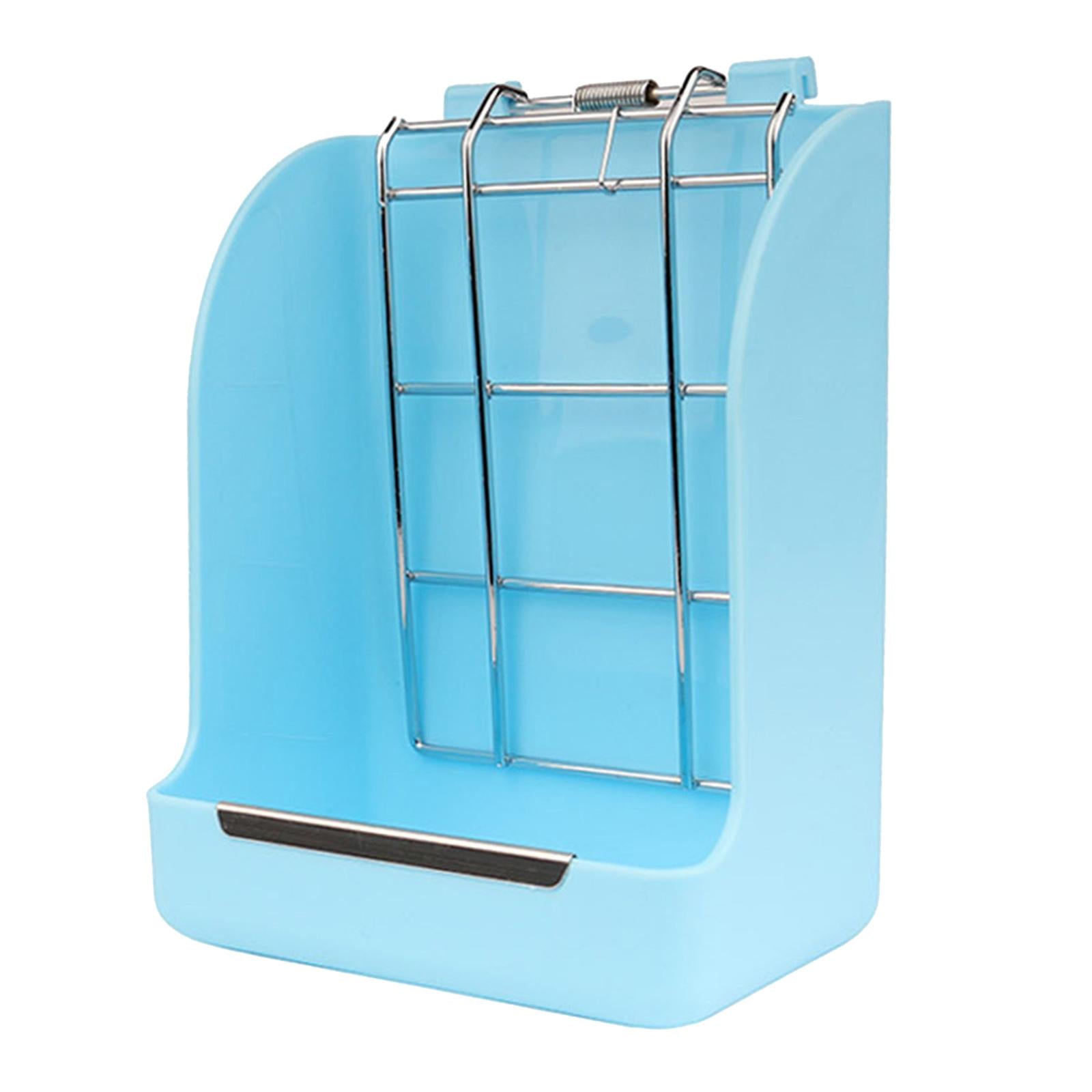 Small Animal Hanging Hay Rack Rabbit Feeder Stand for Herbivore Blue