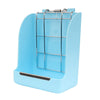 Small Animal Hanging Hay Rack Rabbit Feeder Stand for Herbivore Blue