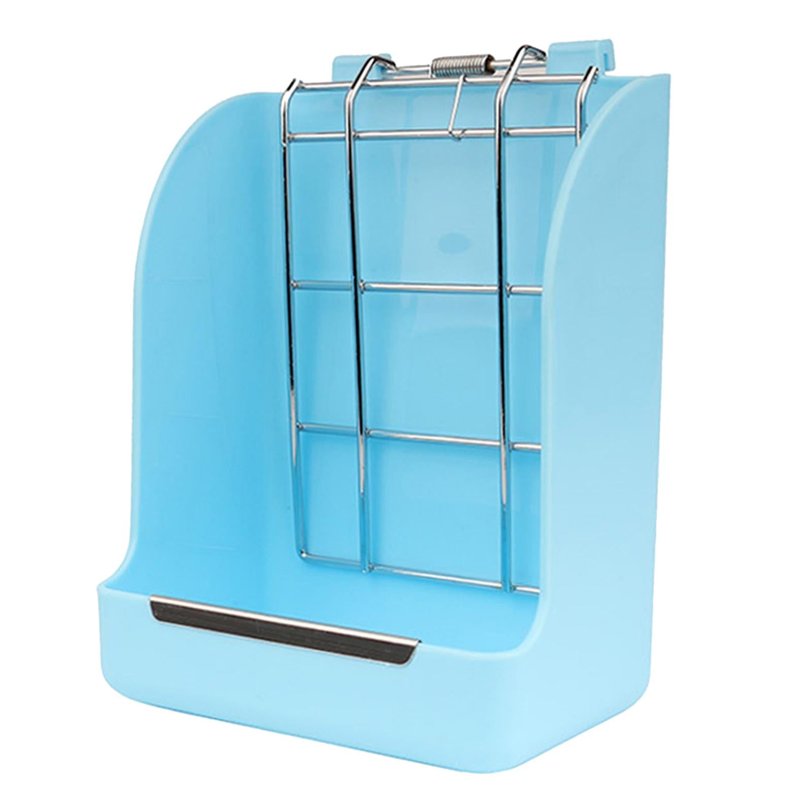 Small Animal Hanging Hay Rack Rabbit Feeder Stand for Herbivore Blue