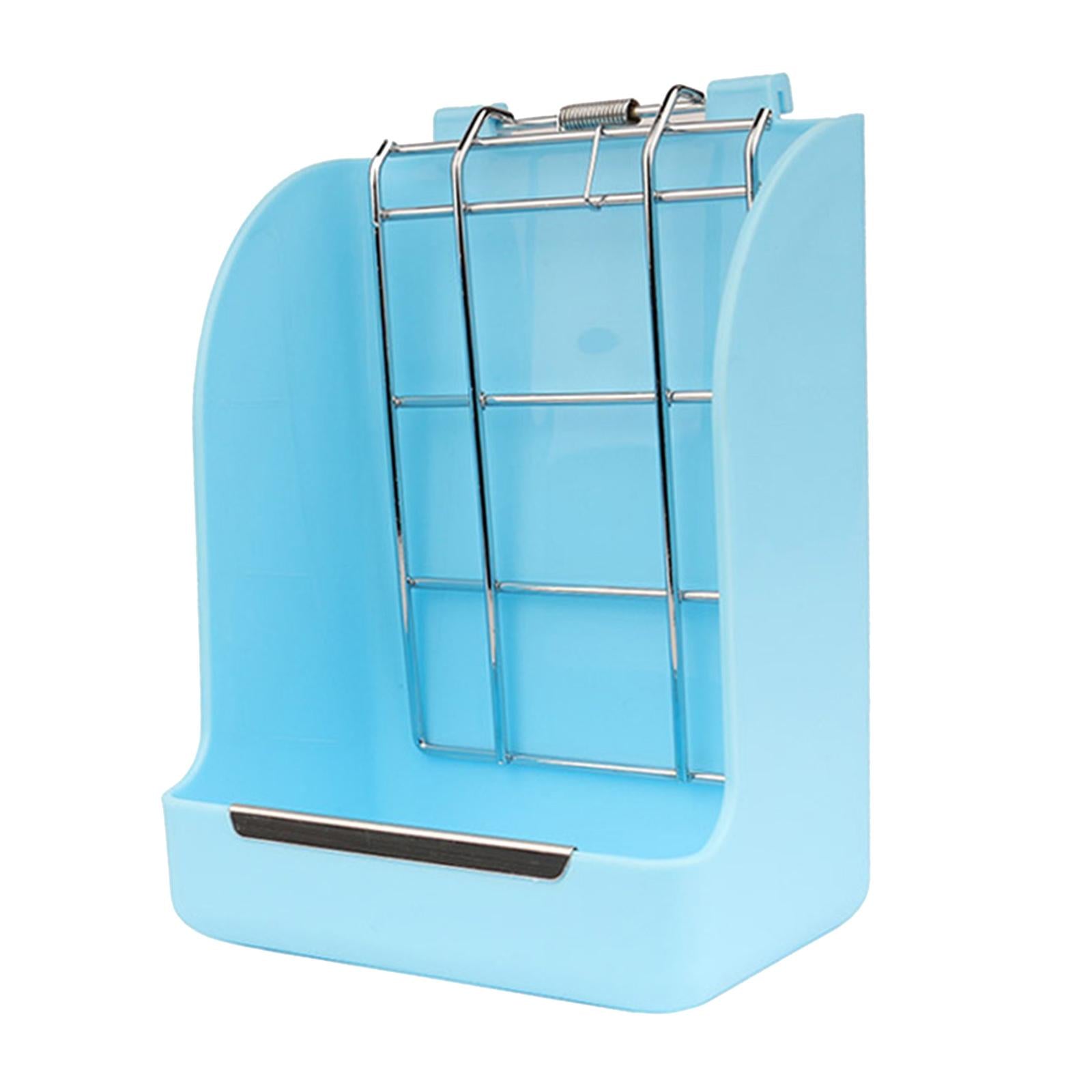 Small Animal Hanging Hay Rack Rabbit Feeder Stand for Herbivore Blue