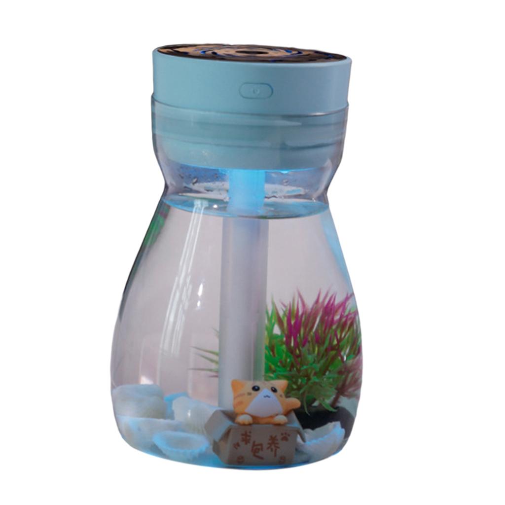 Mini USB Cool Mist Humidifier for Bedroom Desktop Kid Air Moisturizing Blue