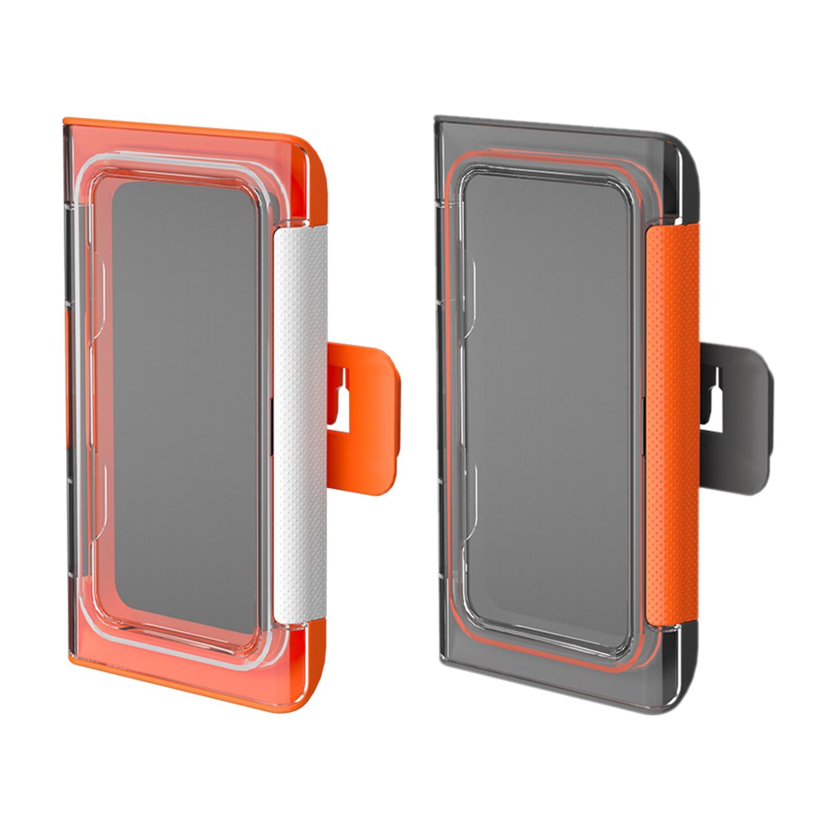 Waterproof Bathroom Shower Phone Holder Wall Mounted Universal Orange