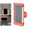 Waterproof Bathroom Shower Phone Holder Wall Mounted Universal Orange