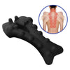 Lumber Massage Pillow Back Stretcher Pain Relief for Herniated Disc Black