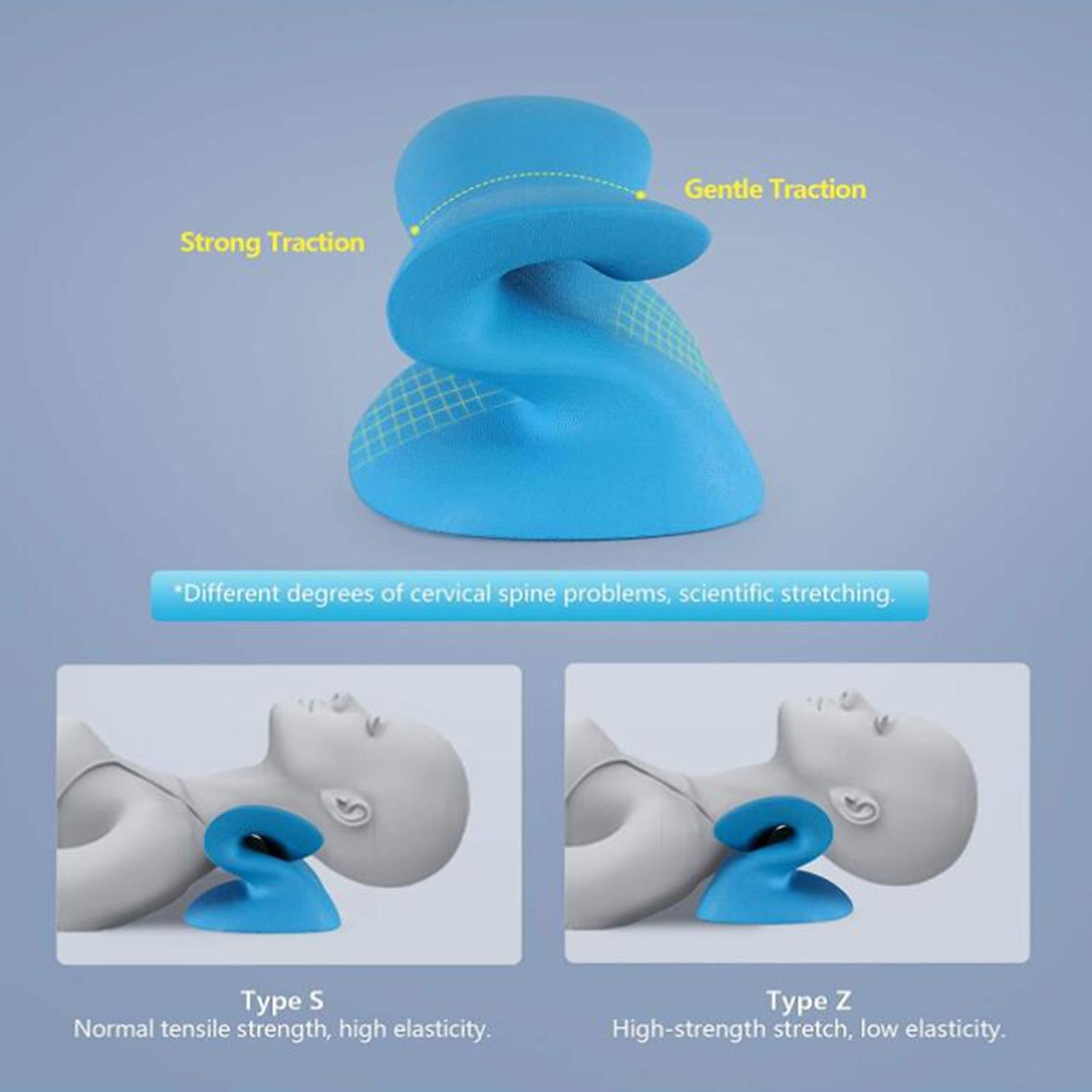 Neck Stretcher Pillow Cushion Neck Shoulder Relax Cervical Traction Device