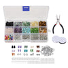 Irregular Chips Stone Beads Kit Jump Rings for DIY Crafts Jewelry Making