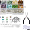 Irregular Chips Stone Beads Kit Jump Rings for DIY Crafts Jewelry Making