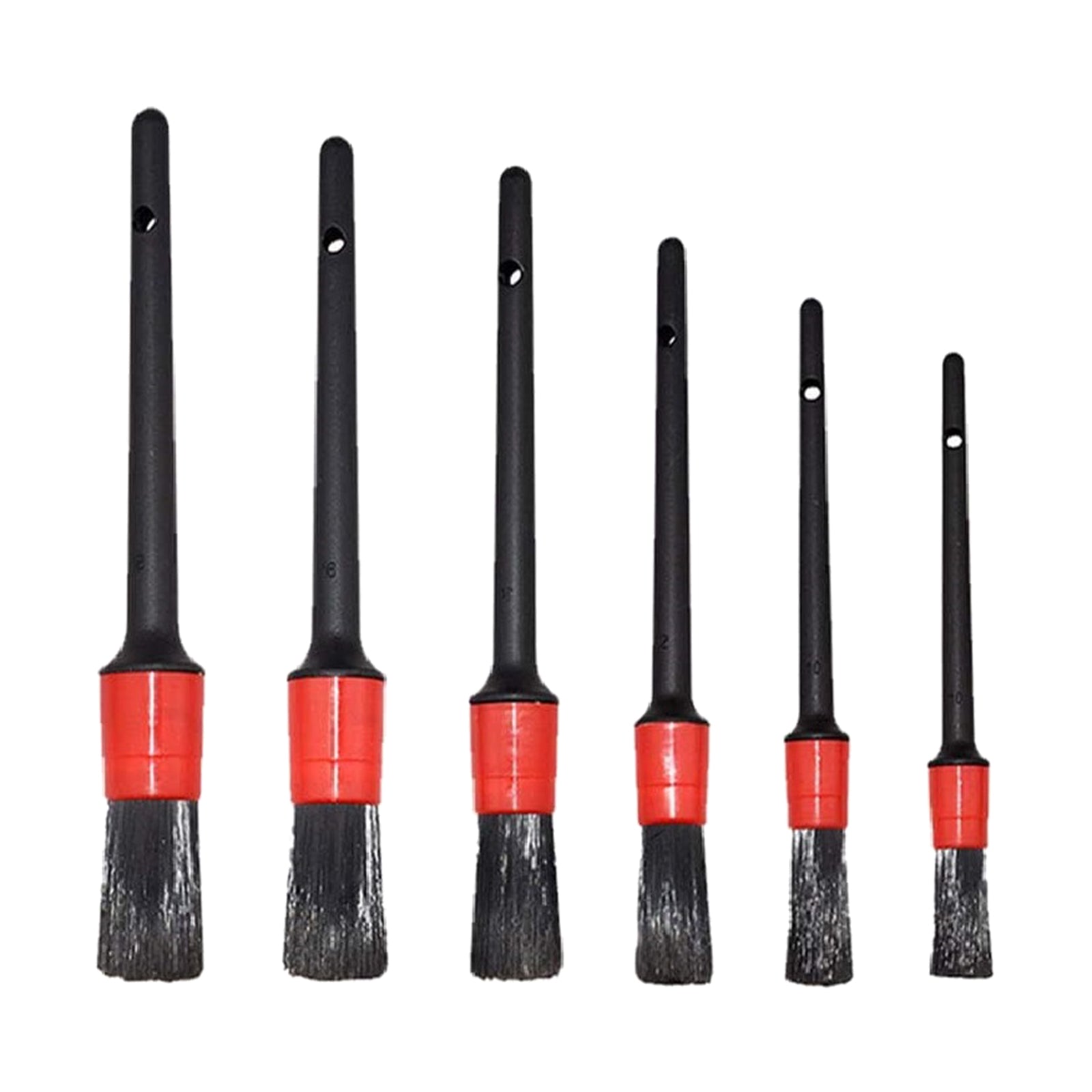 6 Pcs Car Detailing Brush Kit Vehicle Auto Wheel Engine Clean Brush Tools