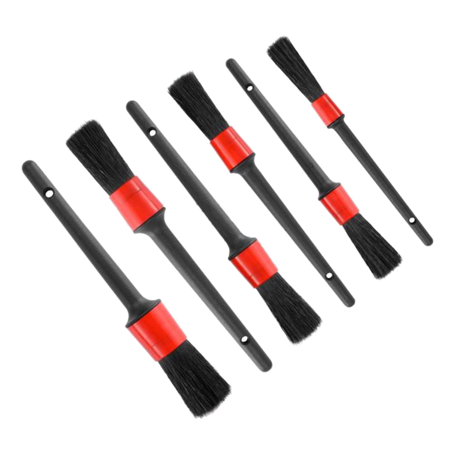 6 Pcs Car Detailing Brush Kit Vehicle Auto Wheel Engine Clean Brush Tools