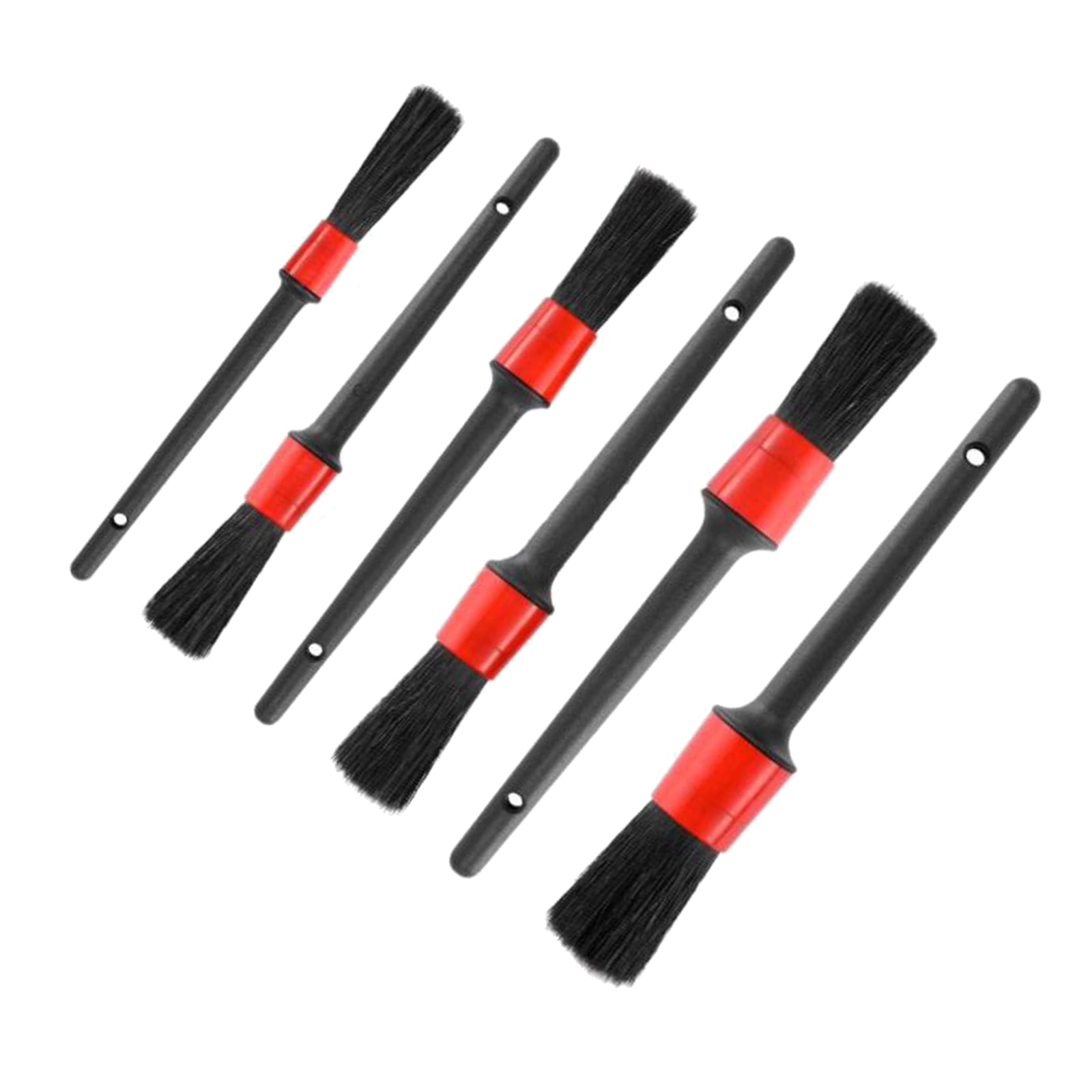 6 Pcs Car Detailing Brush Kit Vehicle Auto Wheel Engine Clean Brush Tools