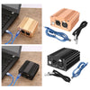 48V Phantom Power Supply with XLR 3 Pin Microphone Cable for Mic Black