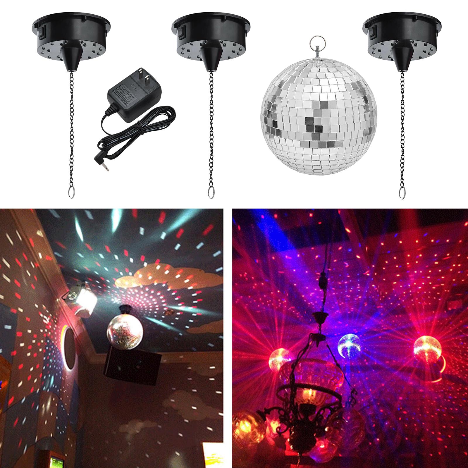 Rotating Mirror Disco Ball Motor Hanging DJ Mirror Reflection Ball Lighting with Ball