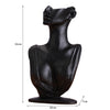 Resin Necklace Earring Display Mannequin for Women Stable Easy Use  Black