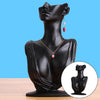 Resin Necklace Earring Display Mannequin for Women Stable Easy Use  Black