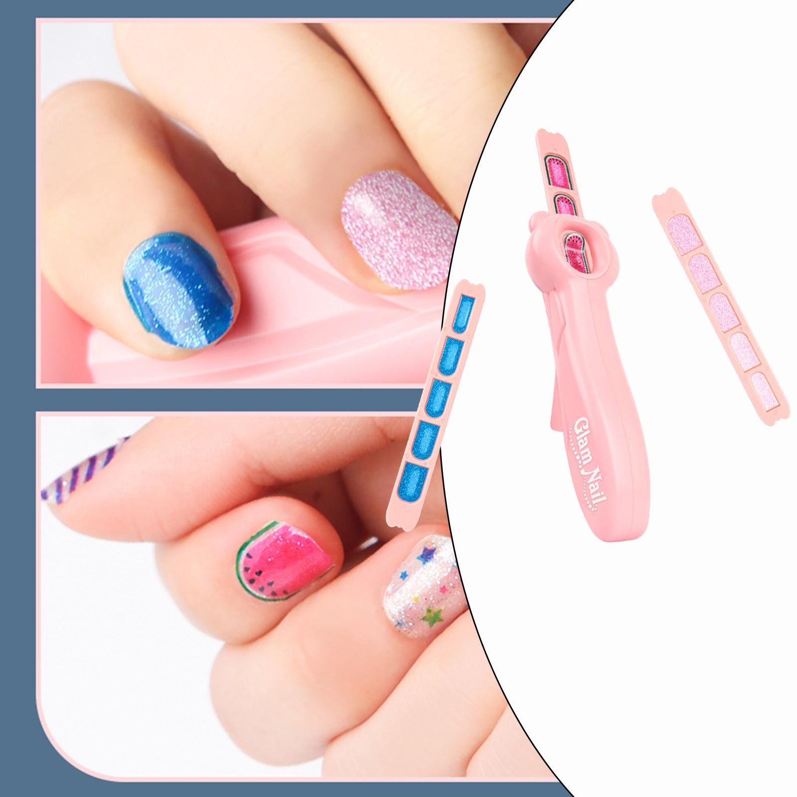 Safe Princess Girls Nial Machine and Nail Stickers,Baby Gift Toys for Girls