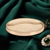 Luxury Oval Shape Jewelry Tray Rings Bracelet Show Case Decorative for Shop khaki