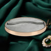 Luxury Oval Shape Jewelry Tray Rings Bracelet Show Case Decorative for Shop gray