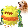 Dog Chew Toys Molar Ball Teething Cleaning Play Toy Yellow orange yellow