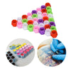 200Pcs Plastic Honeycomb Pigment Holder Tattoo Ink Cups Pink