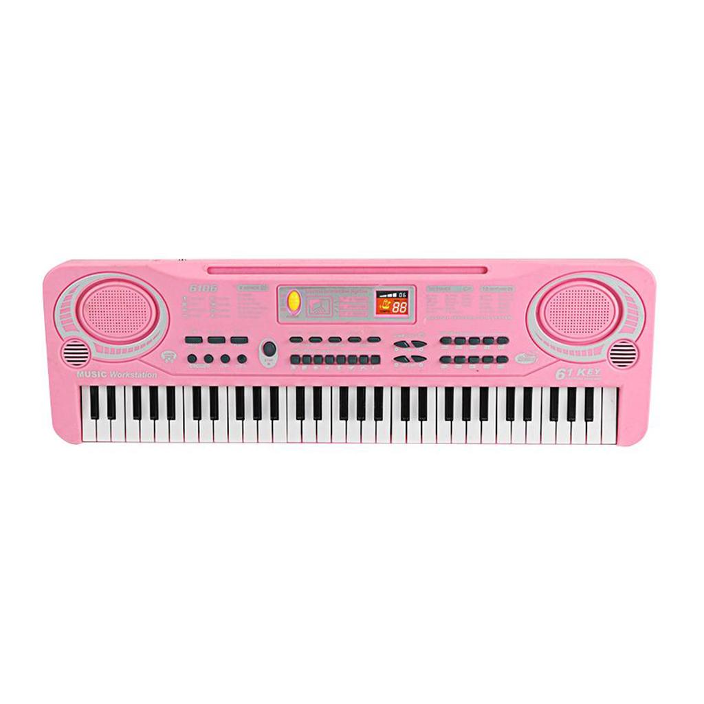 61 Keys Electronic Keyboard Musical Digital Piano with Microphone Beginner