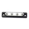 4 Stud Bus Bar Terminal Power and Ground Junction Distribution Block 100A