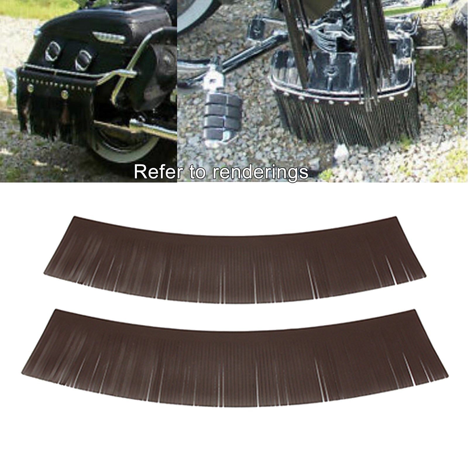 Tassel Saddle Bags Fringe Waterproof for Harley Roadmaster  Brown