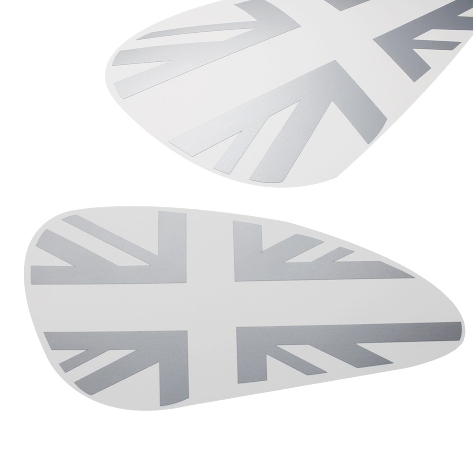 1 Pair Fuel Tank Sticker for Triumph Bobber T100 T120 Frosted Matte Silver