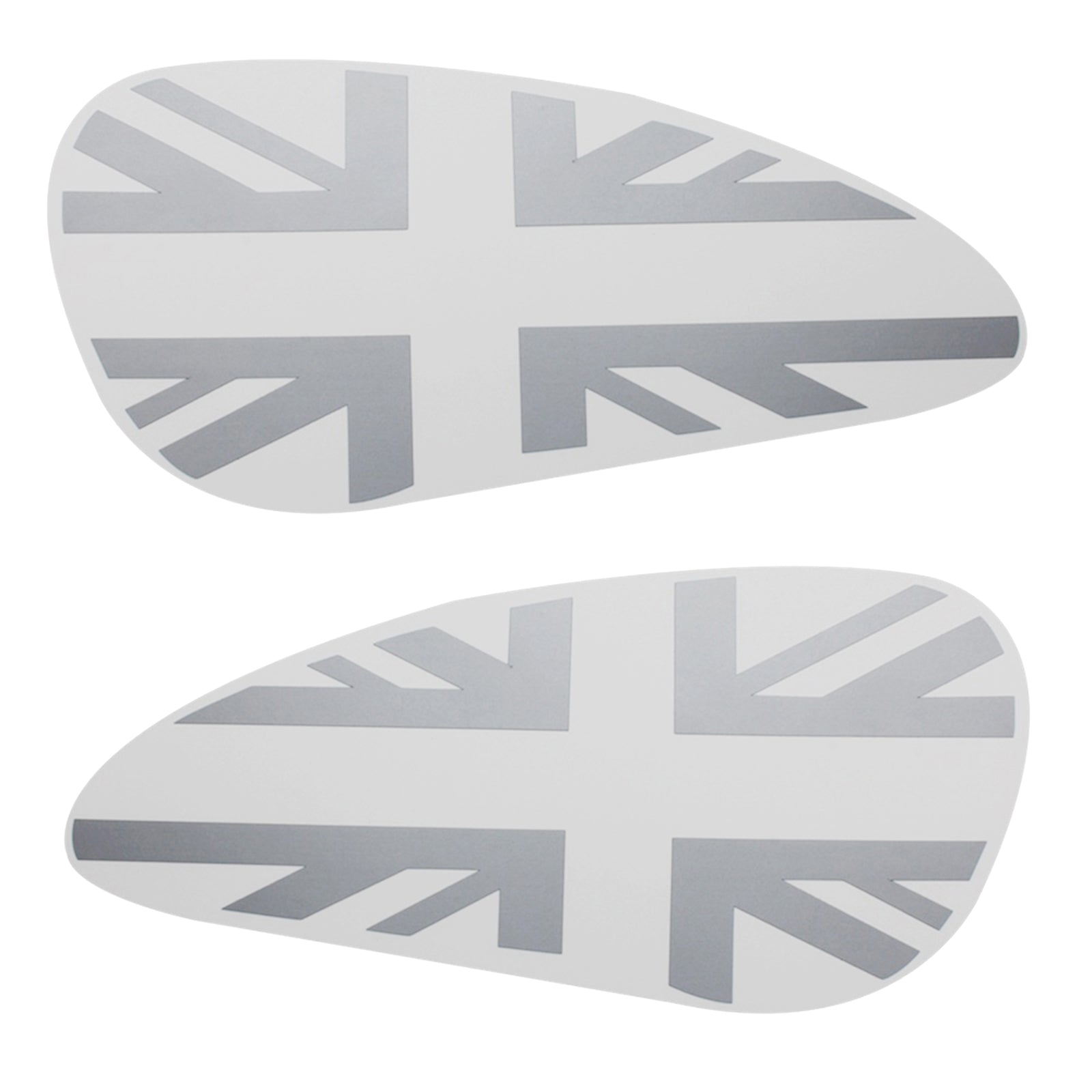 1 Pair Fuel Tank Sticker for Triumph Bobber T100 T120 Frosted Matte Silver