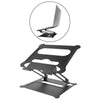 Desk Laptop Stand Adjustable Foldable Aluminum Tablet Notebook Riser Black