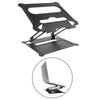 Desk Laptop Stand Adjustable Foldable Aluminum Tablet Notebook Riser Black