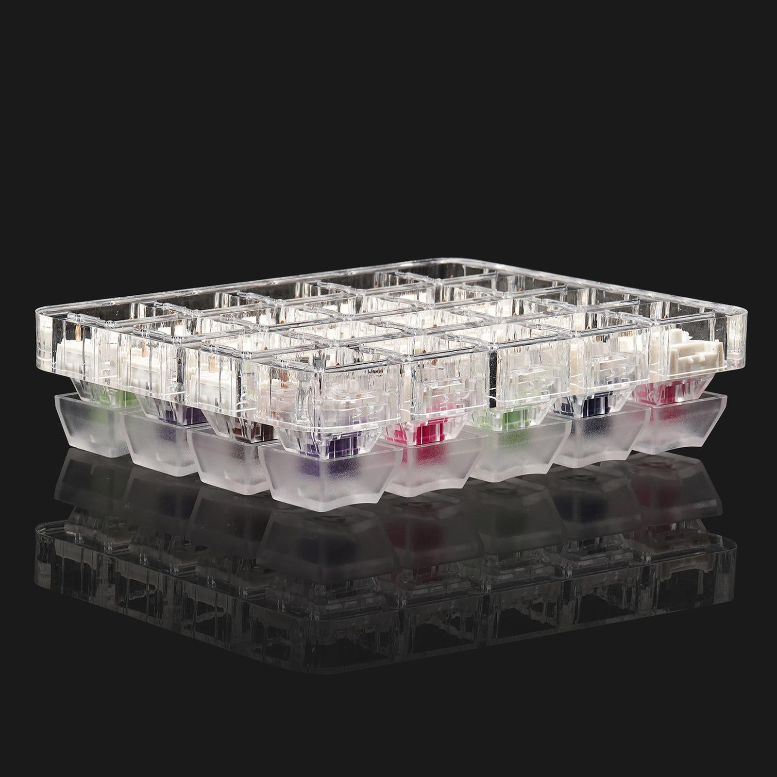 20 Keys Clear Translucent Keycaps Mechanical Keyboard Switch Tester Sampler