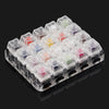 20 Keys Clear Translucent Keycaps Mechanical Keyboard Switch Tester Sampler