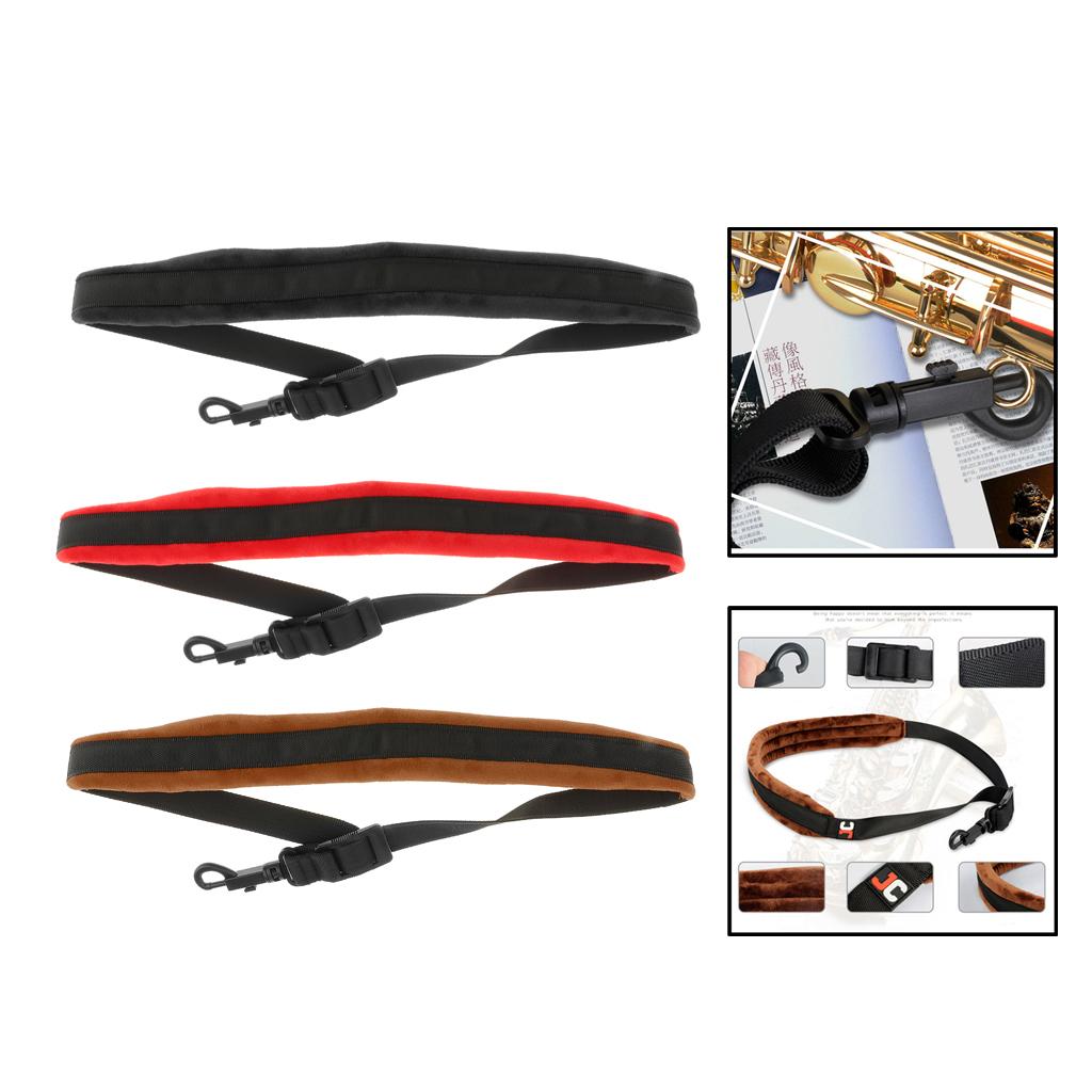 Saxophone Neck Straps for Alto/Tenor/Soprano/Baritone Saxophones Black