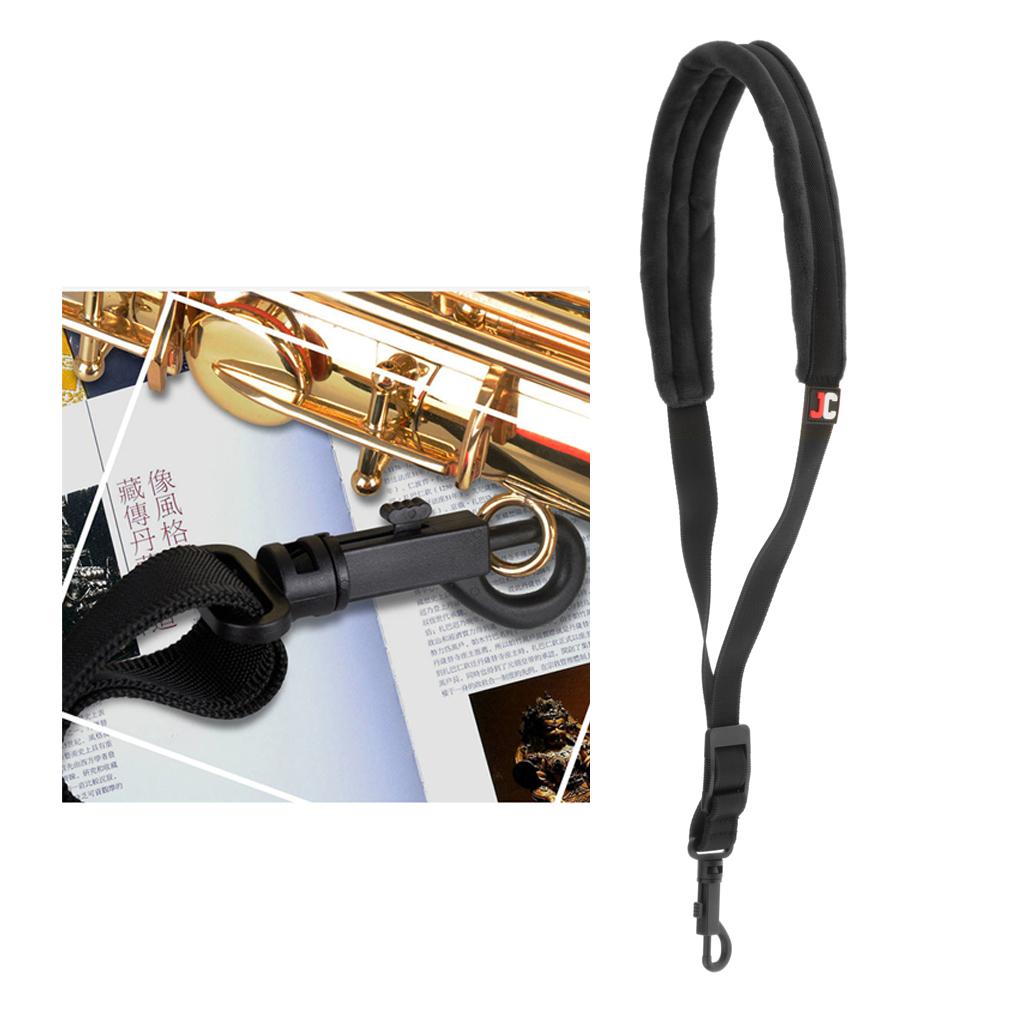 Saxophone Neck Straps for Alto/Tenor/Soprano/Baritone Saxophones Black