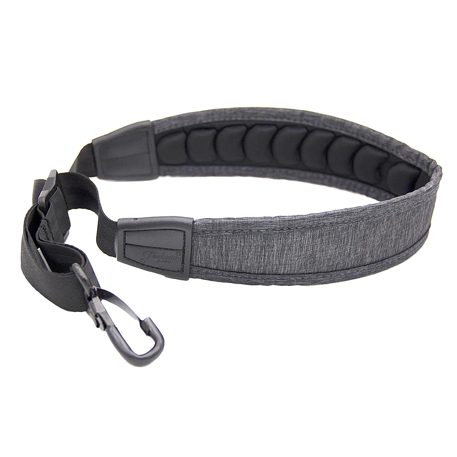 Saxophone Neck Strap Oxford Cloth Padded for Alto Tenor Baritone Soprano Dark Grey