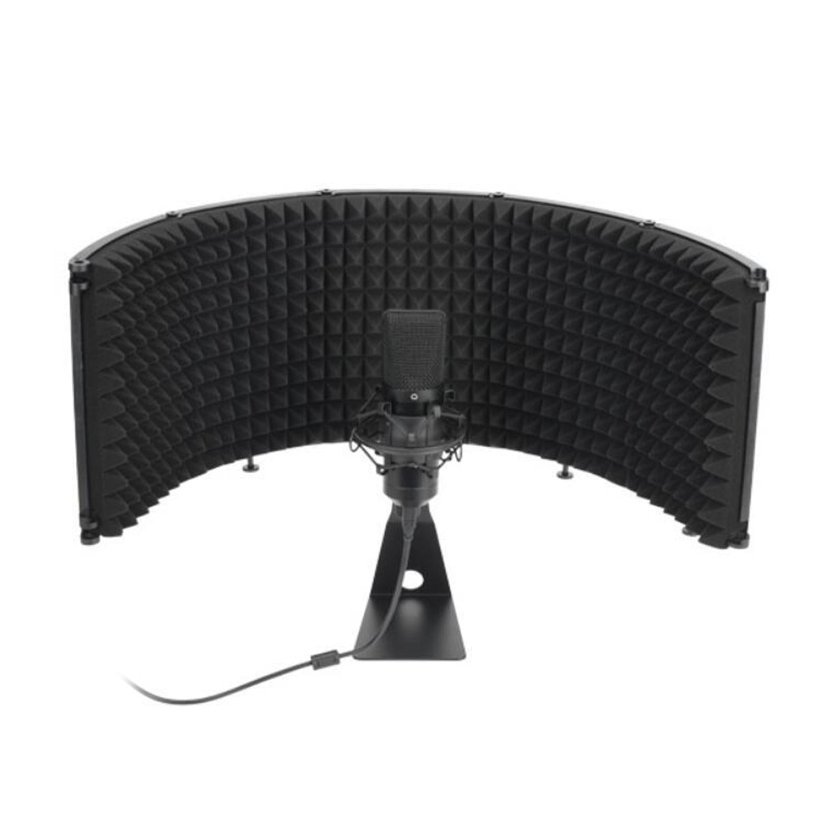 Foldable Microphone Isolation Shield Studio Recording Isolation Shield Panel