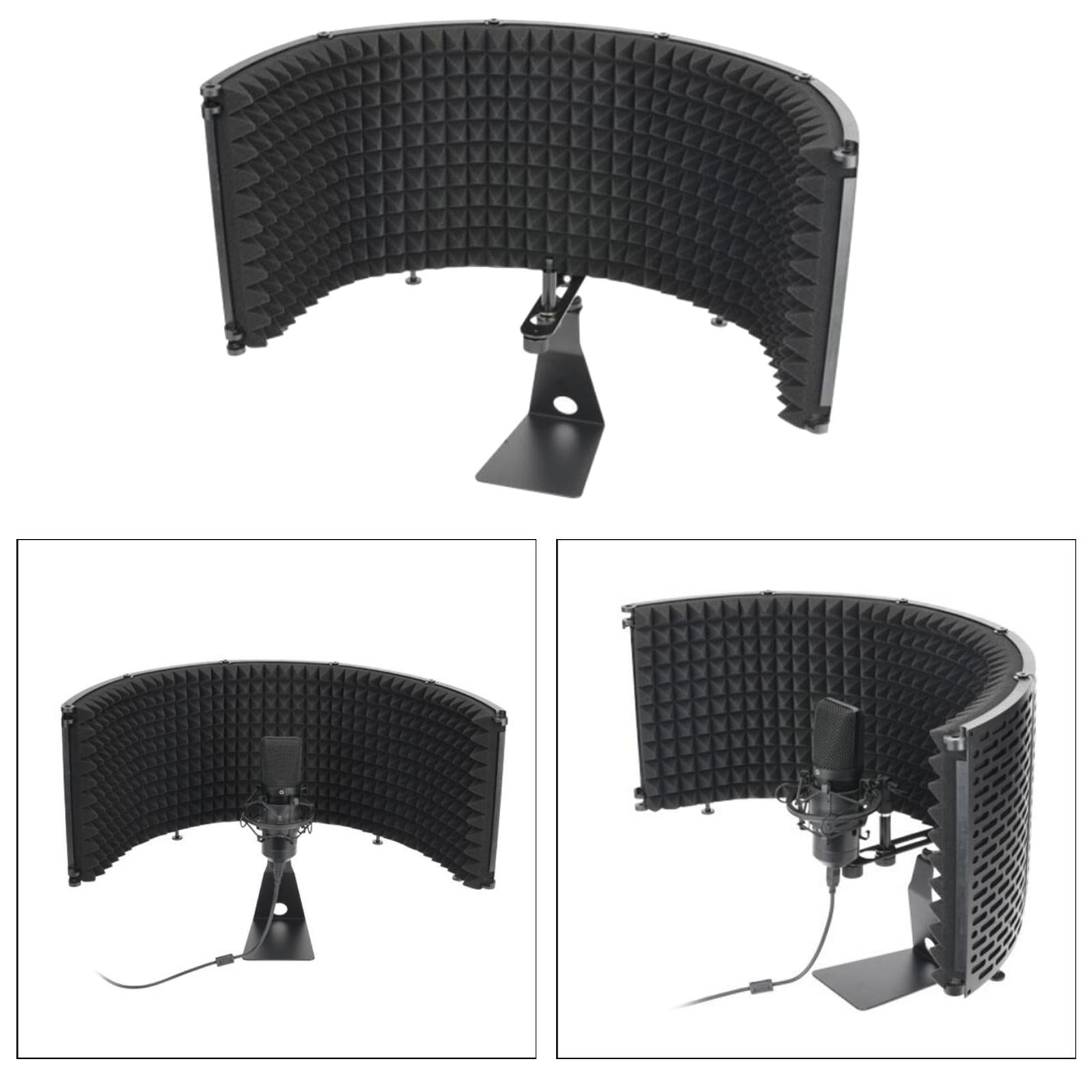 Foldable Microphone Isolation Shield Studio Recording Isolation Shield Panel