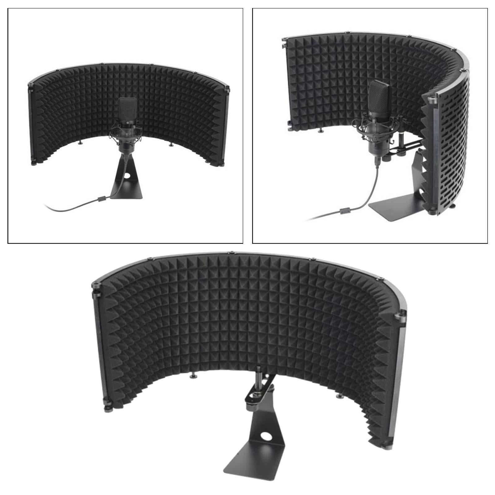 Foldable Microphone Isolation Shield Studio Recording Isolation Shield Panel